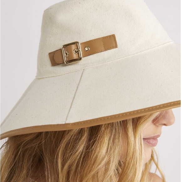 NWT Vineyard Vines Canvas Cotton Sun Hat Headwear Brim Buckle Detail main image 5